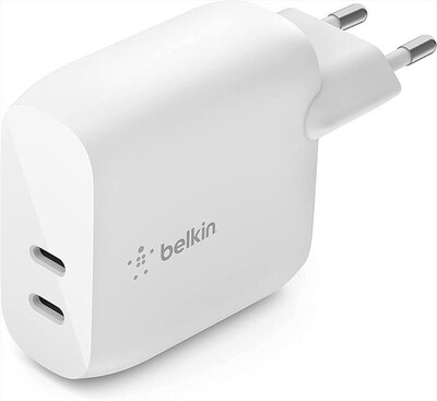 BELKIN - CARICABATTERIE 2 PORTE USB-C 20W-bianco