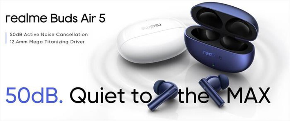 "REALME - BUDS AIR 5 WIRELESS EAR BUDS-Arctic White"