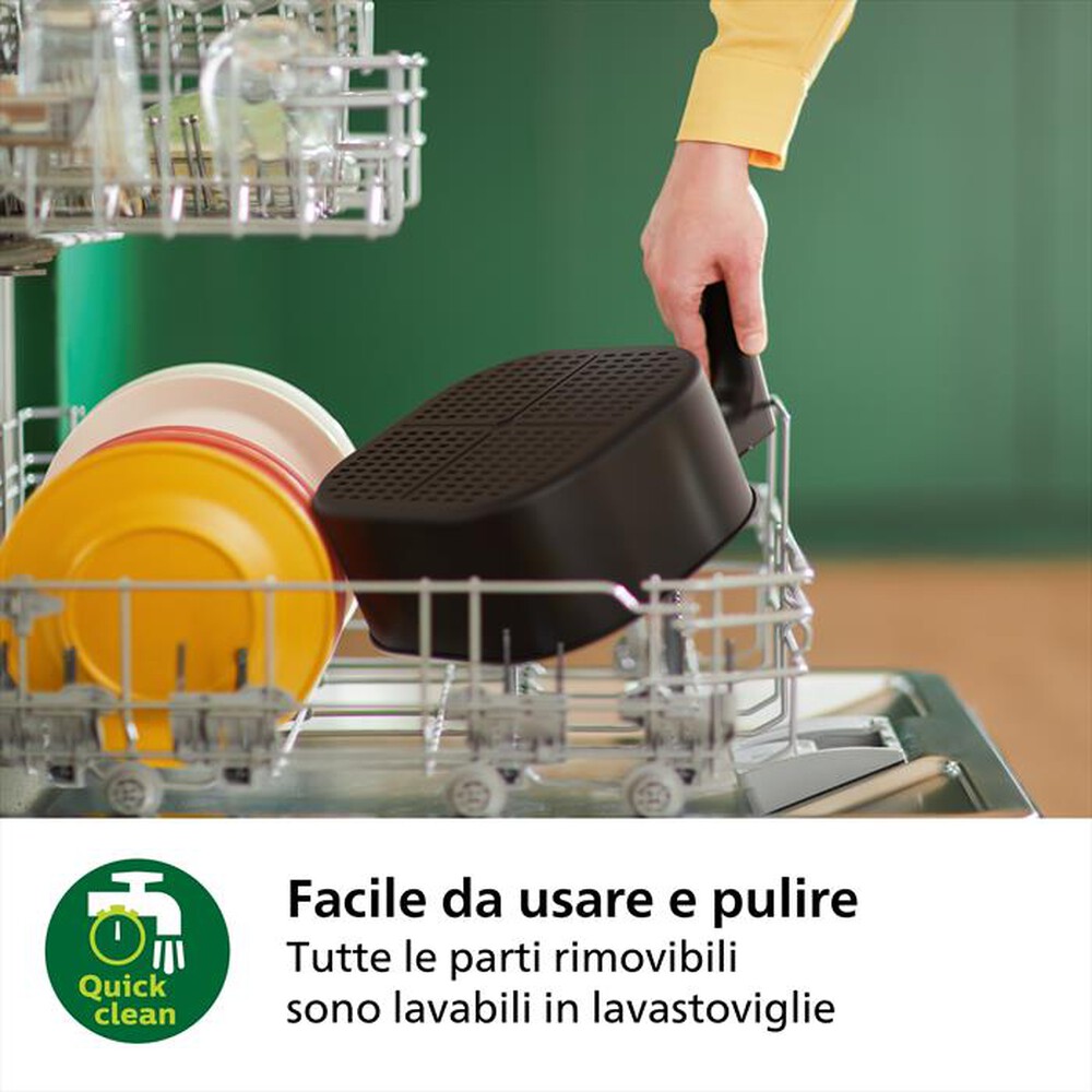 "PHILIPS - FRIGGITRICE AIRFRYER SERIE 5000 DA 7.2L HD9285/00-Bianco"