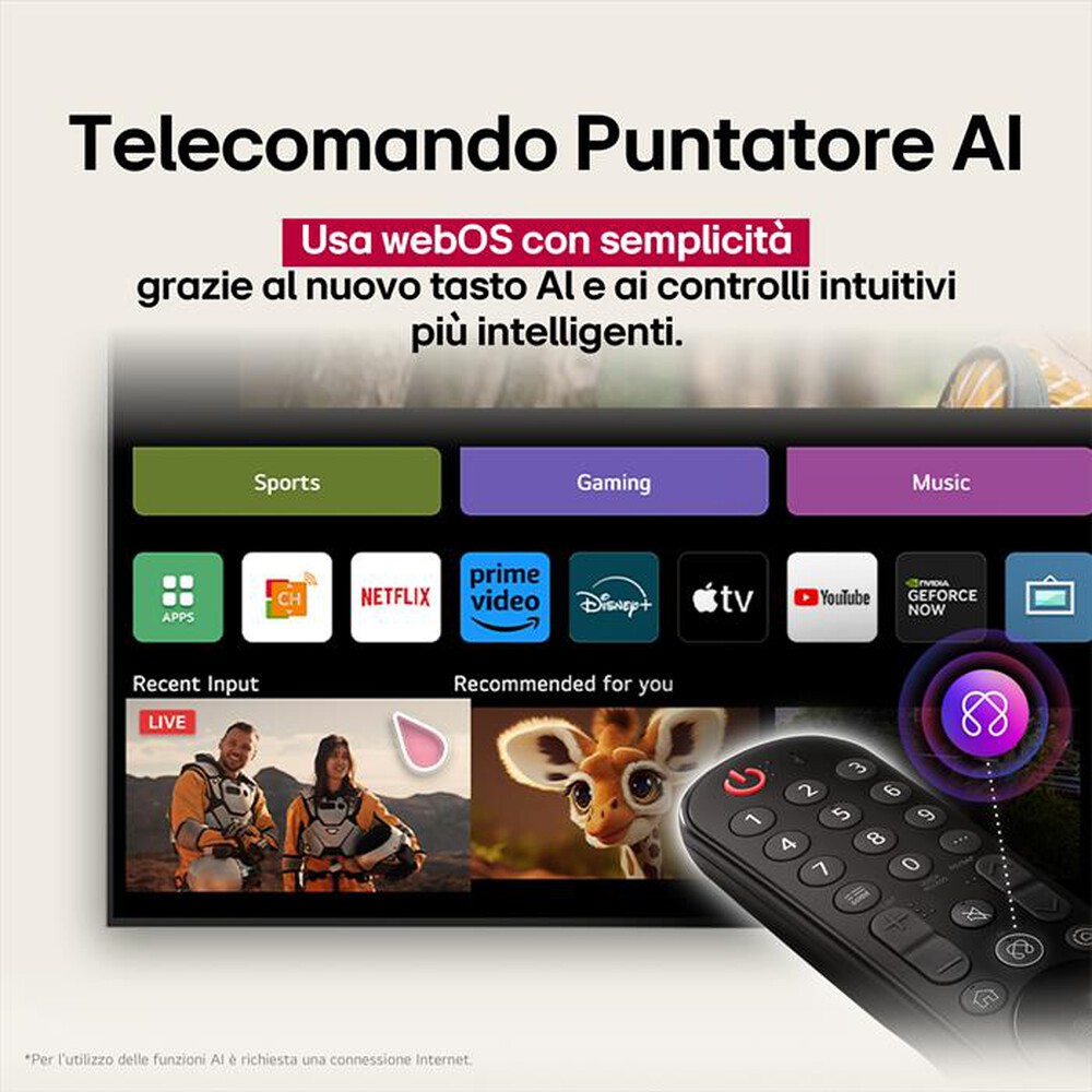 Immagine del prodotto LG - Smart TV Nanocell UHD 4K 50" 50NANO81A6A-Charcoal Black