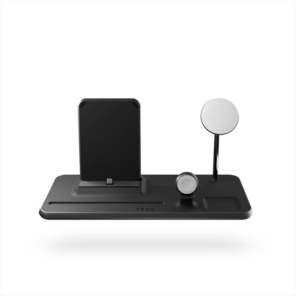 "ZENS - 4-IN-1 IPAD + MAGSAFE WIRELESS CHARGER-Black - Nero"