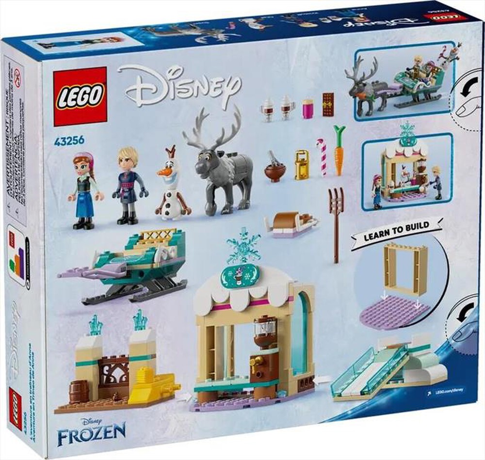 "LEGO - DISNEY Avventura sulla slitta di Anna - 43256-Multicolore"