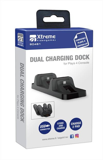 XTREME - DUAL CHARGING DOCK-NERO