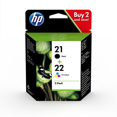 HP - HP21/22 pacco misto (SD367AE)-Nero, Tricromia