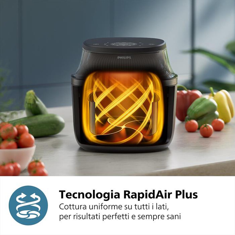 "PHILIPS - Friggitrice ad aria AIRFRYER SERIE 3000 NA342/00-Nero"