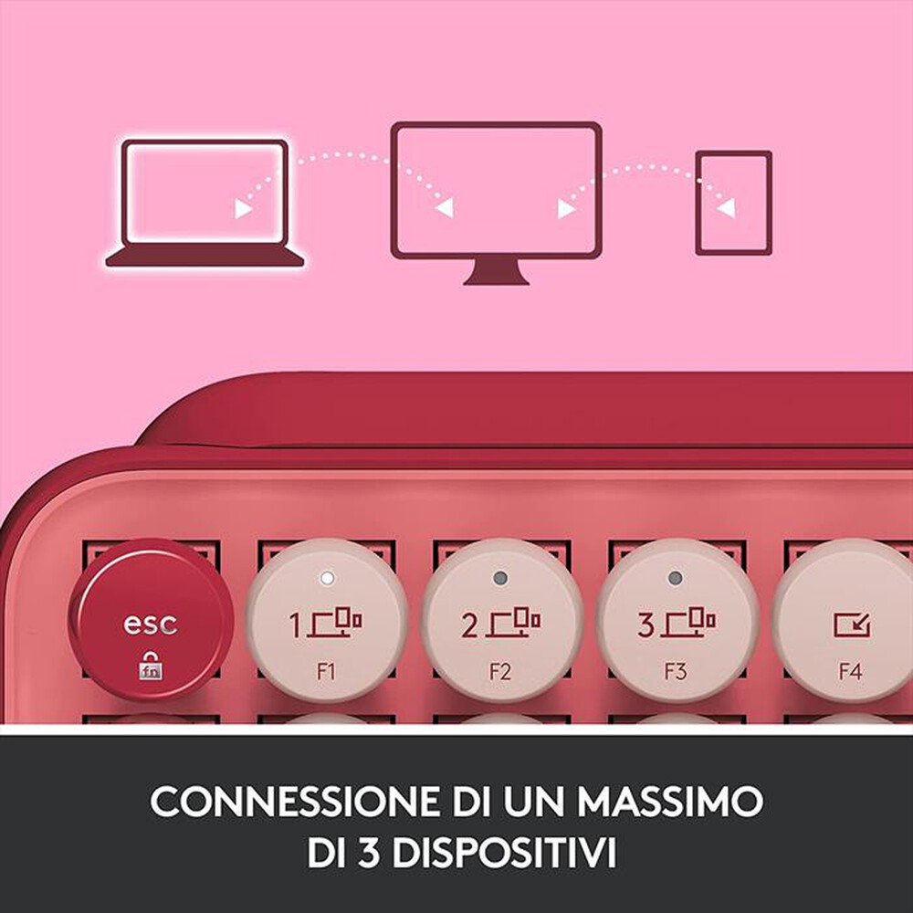 "LOGITECH - POP Keys Tastiera-Heartbreaker"