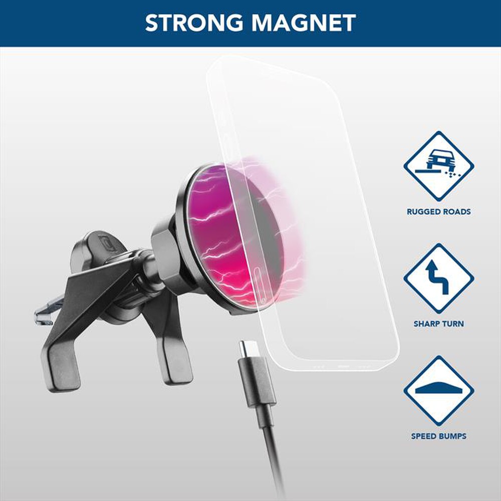 Immagine del prodotto CELLULARLINE - MAG WIRELESS CHARGING HOLDER-Nero