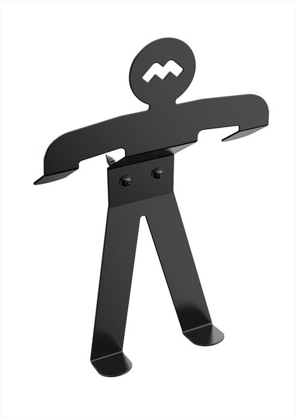 "MELICONI - OMINO ACCESSORI BICI-Acciaio di colore nero con des"