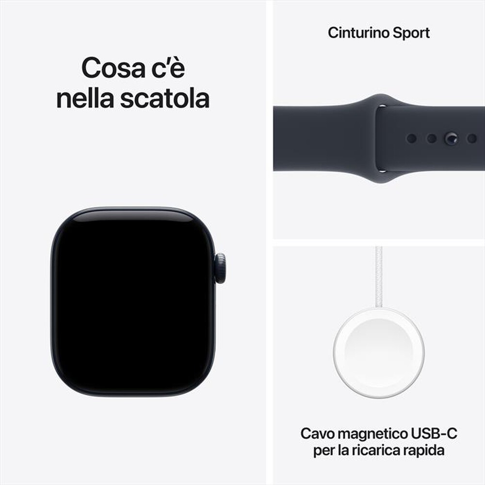 Immagine del prodotto APPLE - Watch Series 12 GPS + Cellular 42mm Ceramica Blu-Sport Band Blu marino - S/M