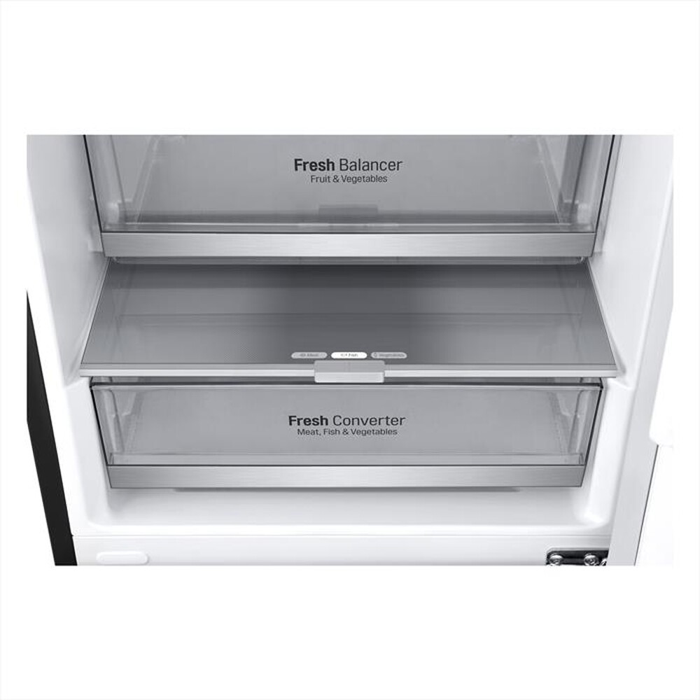 "LG - Frigorifero combinato GBB72MCUGN Classe D 419lt-Nero"