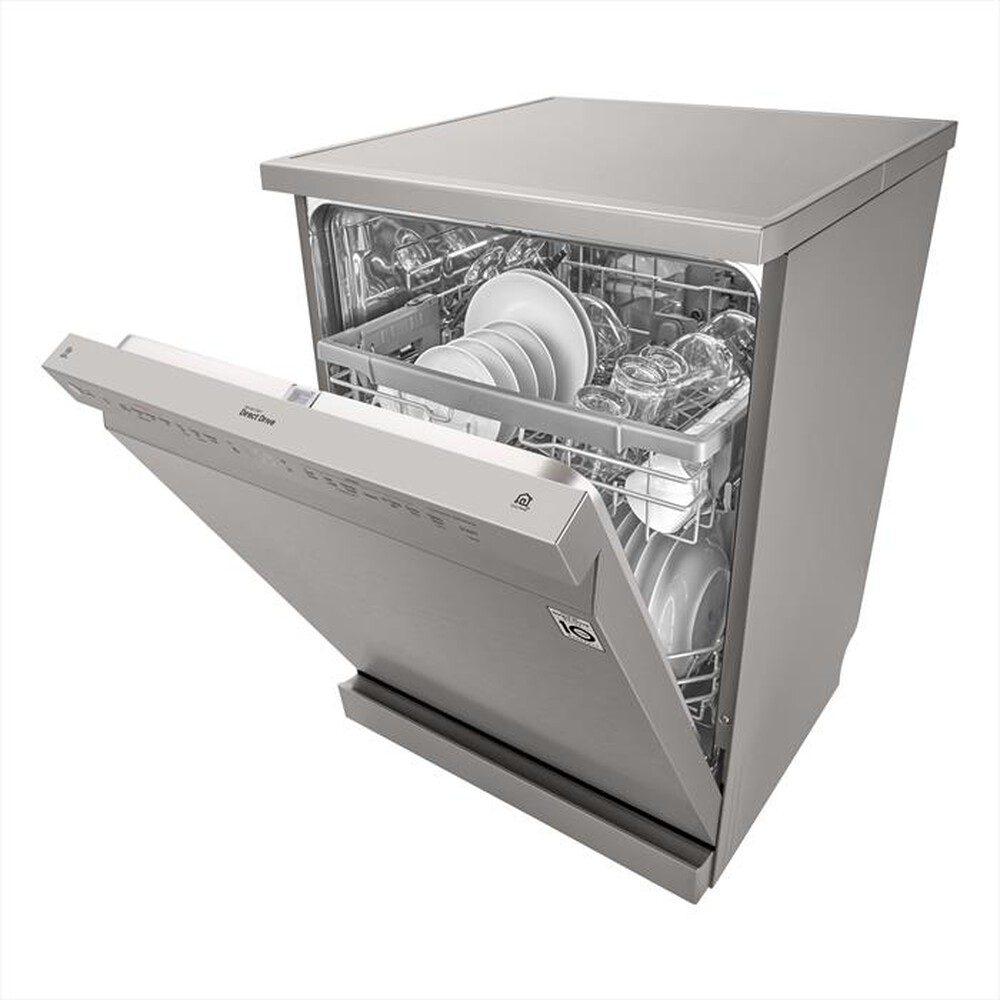 "LG - Lavastoviglie DF222FPS Classe E 14 coperti-Platinum Silver"