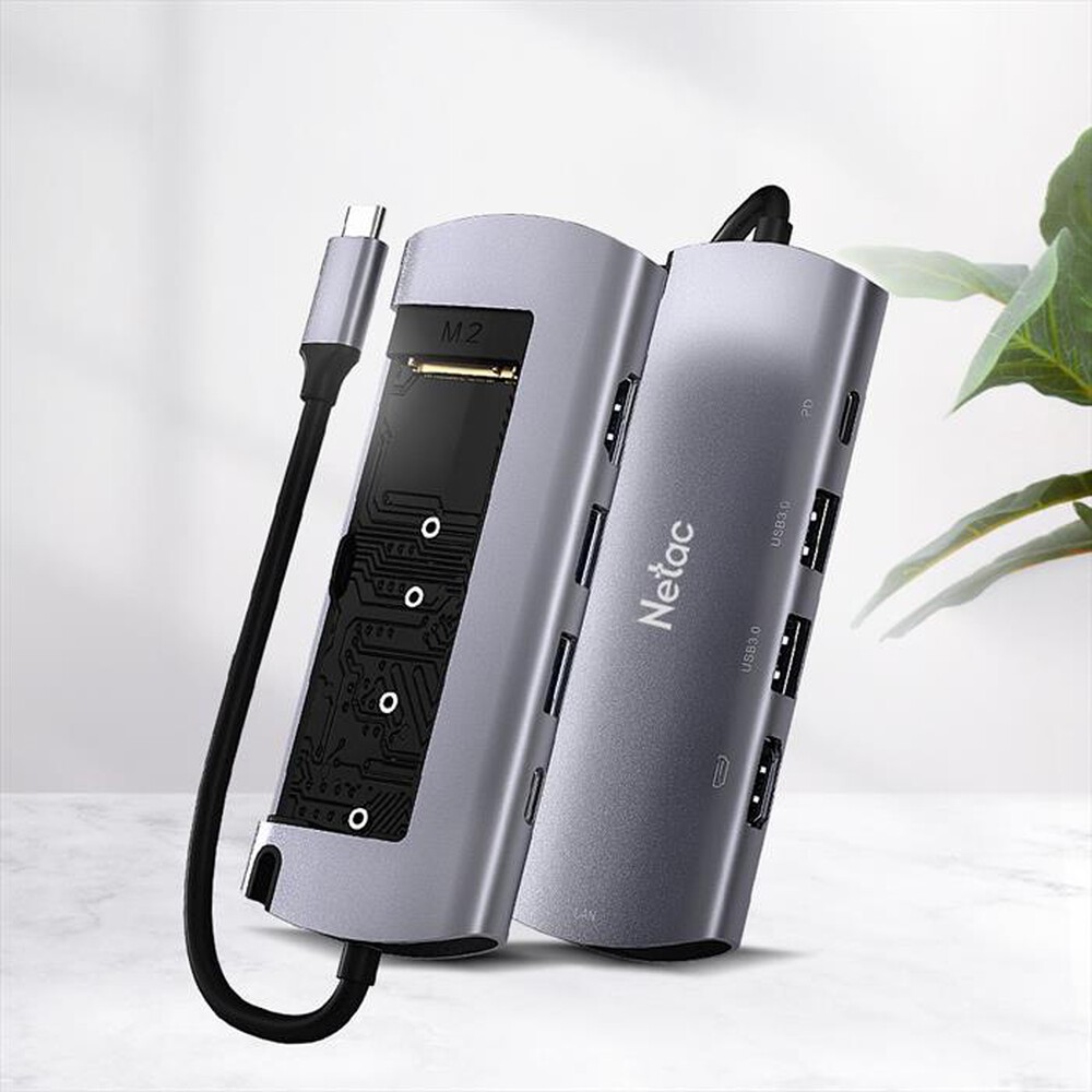 Immagine del prodotto NETAC - CABINET ENCLOSURE ALLUMINIO PER M.2 SATA (6 IN1)-ALUMINIO