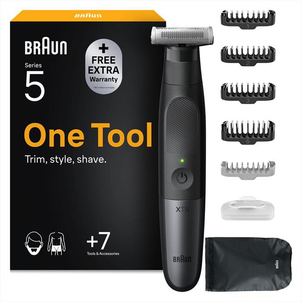 Immagine del prodotto BRAUN - Regolabarba SERIES X XT5100-NERO/GRIGIO METALLIZZATO