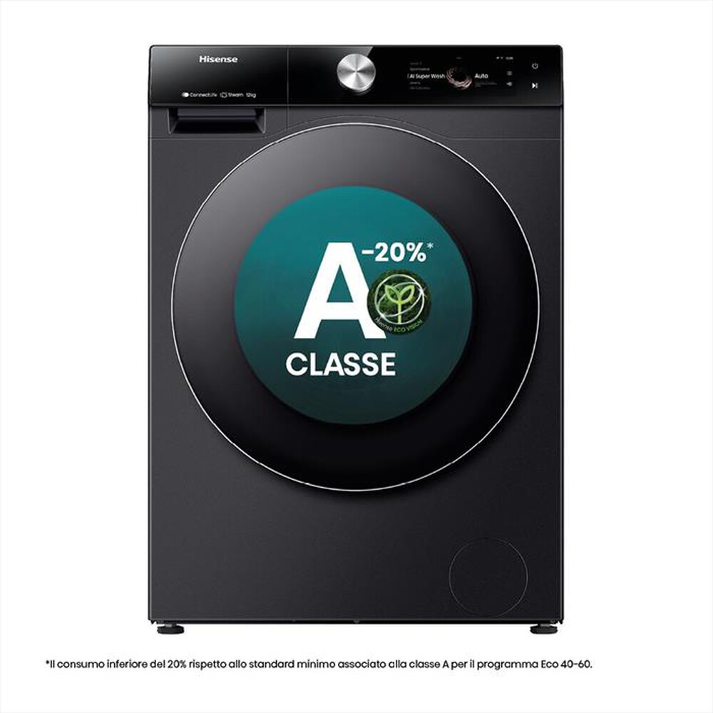 Immagine del prodotto HISENSE - Lavatrice WF7S1247BB 12 Kg Classe A-Nero