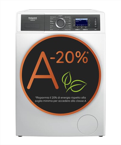 HOTPOINT ARISTON - Lavatrice H6 08 GPOWER IT 10 Kg Classe A-Bianco