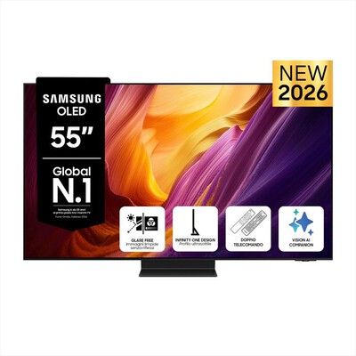 SAMSUNG - Smart TV OLED 4K AI 55" QE55S95HFTXZT-Graphite Black