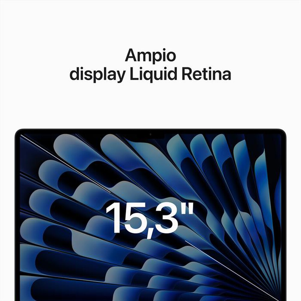 Immagine del prodotto APPLE - MacBook Air 15" M2 8-core CPU 10-core GPU 256GB-Mezzanotte