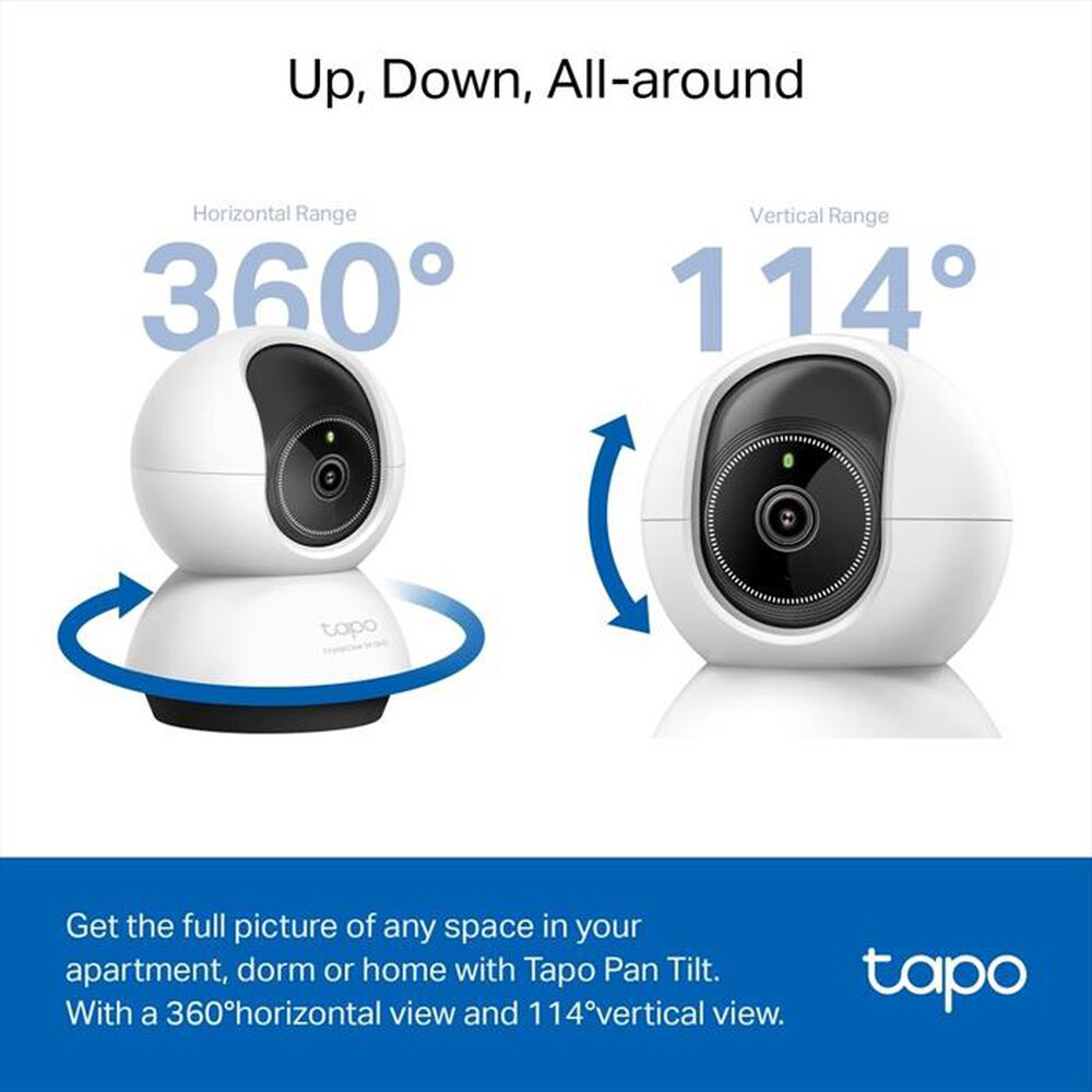 Immagine del prodotto TP-LINK - TC72 TELECAMERA 2K SMART AI WI-FI PAN/TILT INDOOR