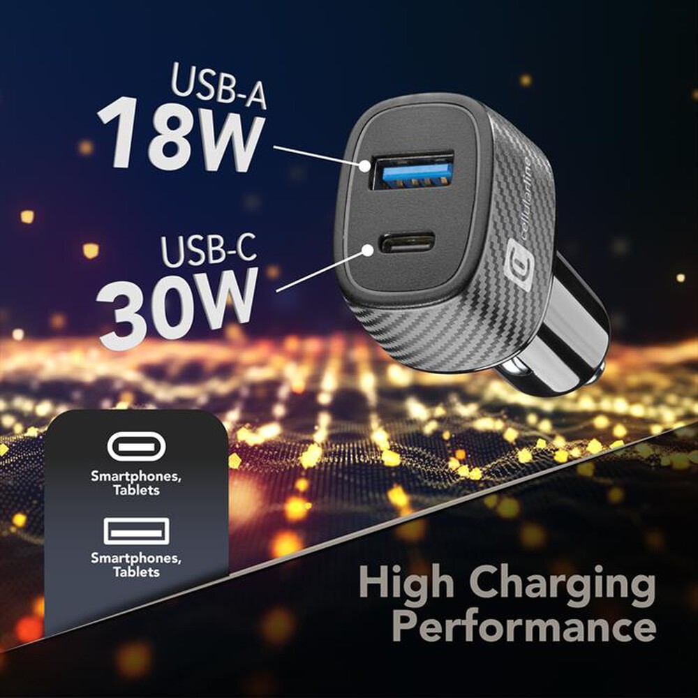 Immagine del prodotto CELLULARLINE - CAR MULTIPOWER ULTRA-Black