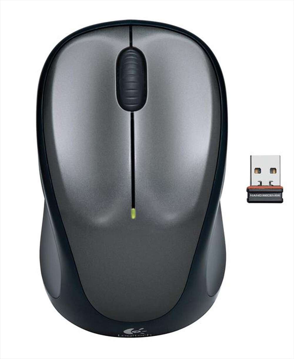 "LOGITECH - Wireless Mouse M235-Argento / grigio scuro"