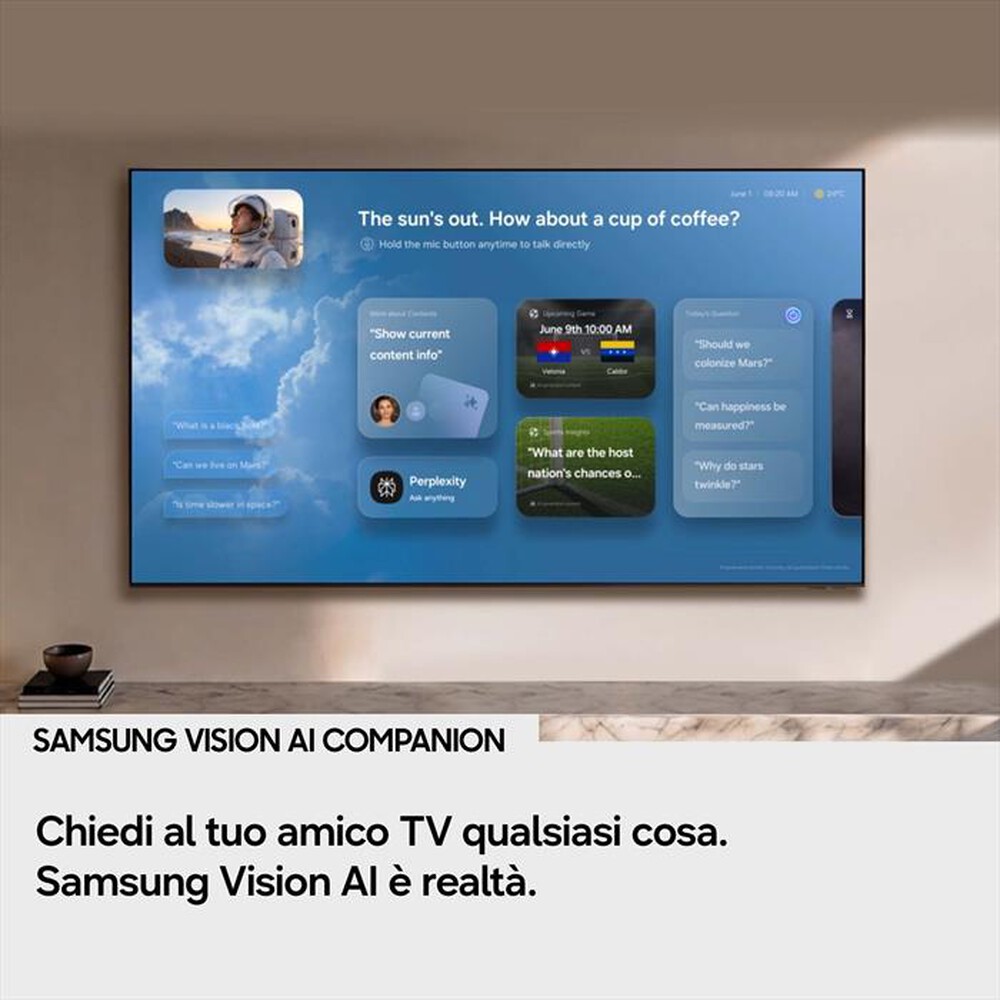 Immagine del prodotto SAMSUNG - Smart TV Mini LED 4K AI 85" UE85M80HAUXZT-Titan Black