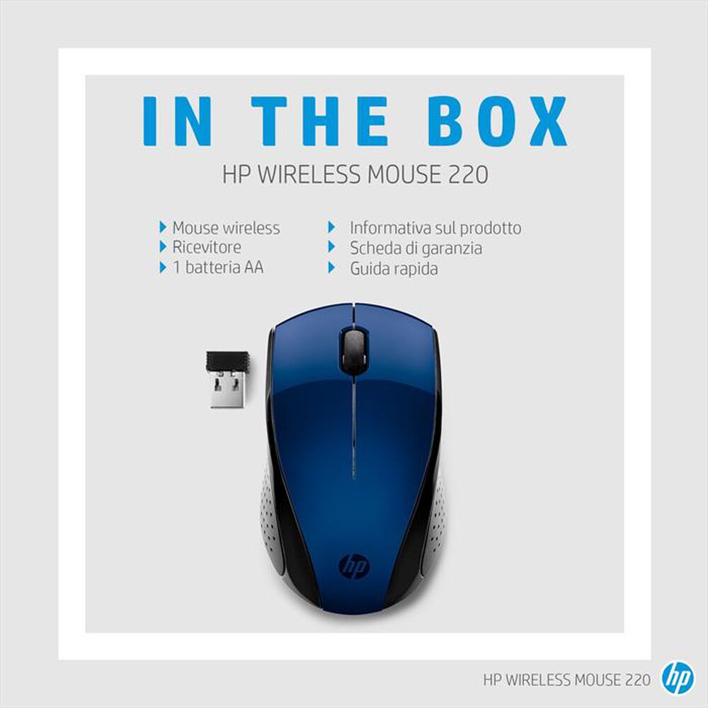 Immagine del prodotto HP - WIRELESS MOUSE 220-Blue