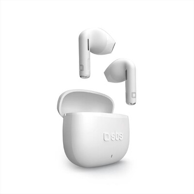 SBS - Auricolare bluetooth TEEARTWSGOPODSW-Bianco