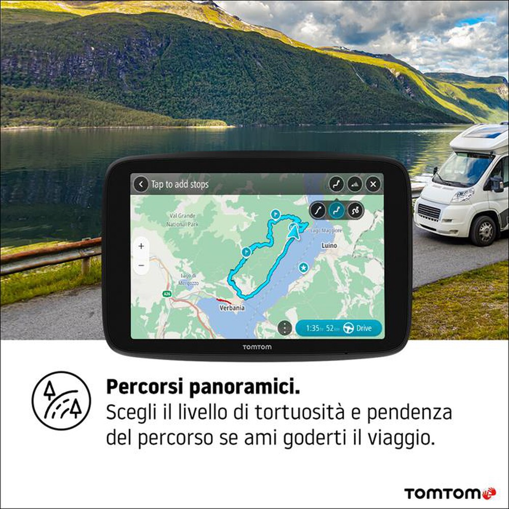 Immagine del prodotto TOM TOM - Navigatore portatile GO CAMPER MAX-Nero