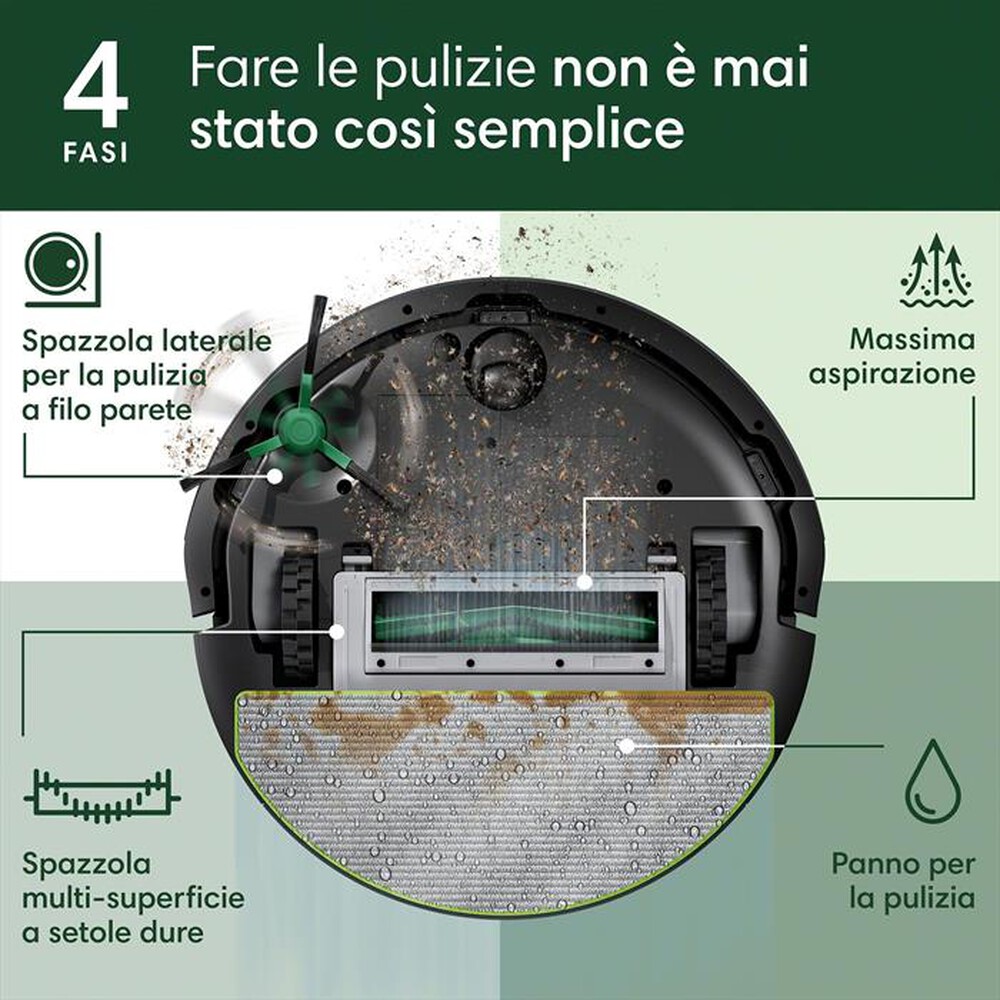 Immagine del prodotto iROBOT - Aspirapolvere lavapavimenti Roomba 105 combo Lidar