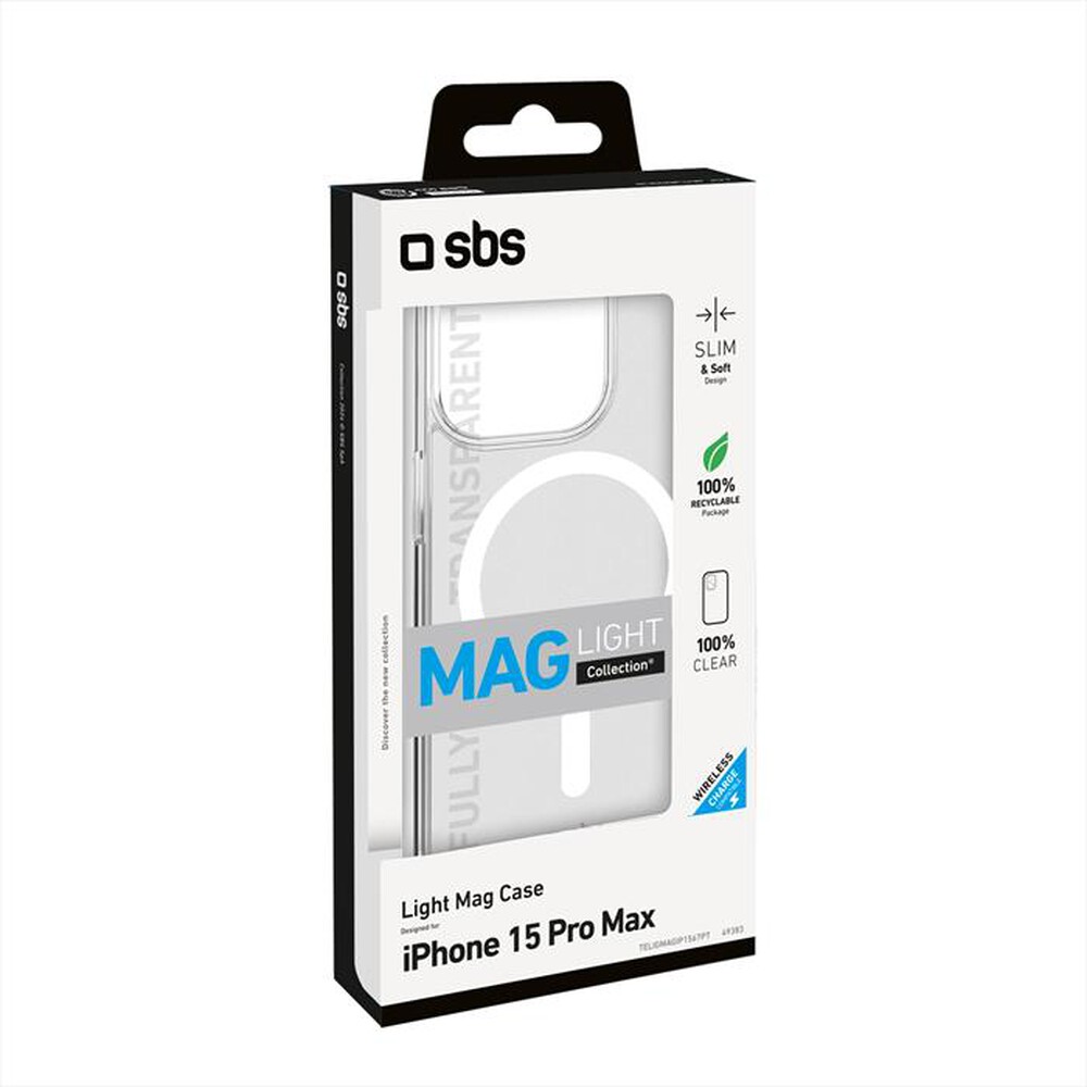 Immagine del prodotto SBS - Cover TELIGMAGIP1567PT per iPhone 15 Pro Max-Trasparente