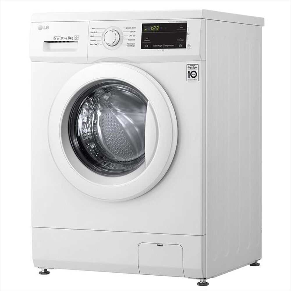 "LG - Lavatrice F4J3TN3WE 8 Kg Classe D-White"
