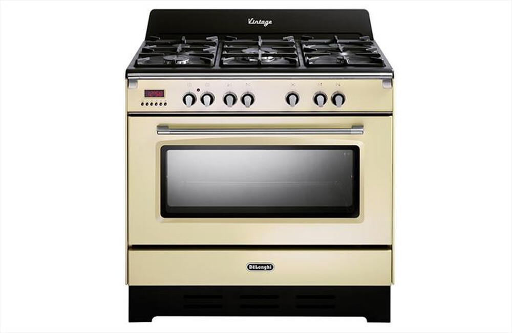"DE LONGHI - Cucina a gas MEM 965 BA ED Classe A-crema"