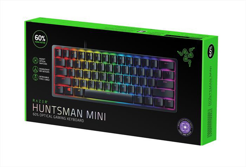 Immagine del prodotto RAZER - Tastiera HUNTSMAN MINI(PURPLE SWITCH) ITA.