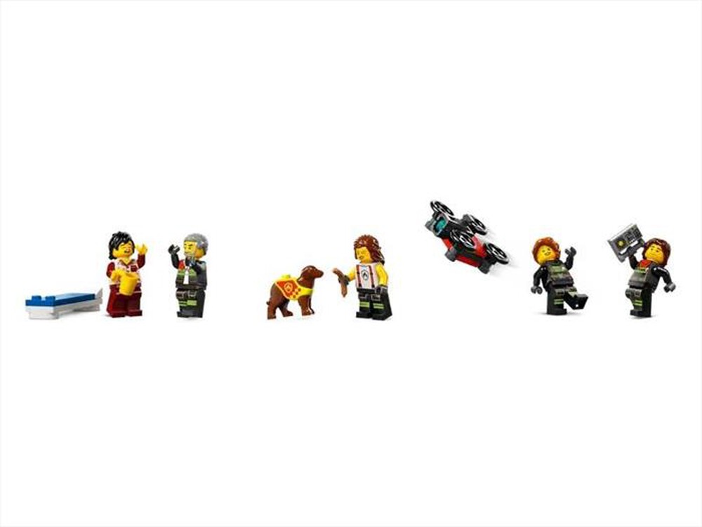 "LEGO - CASERMA DEI POMPERI E AUTOPOMPA - 60414-Multicolore"