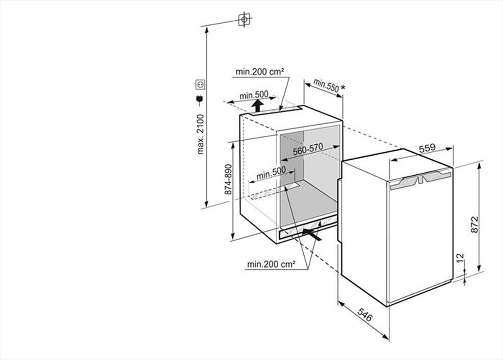 "LIEBHERR - Congelatore verticale IFE 3904-20 Classe E 101 lt-Bianco"