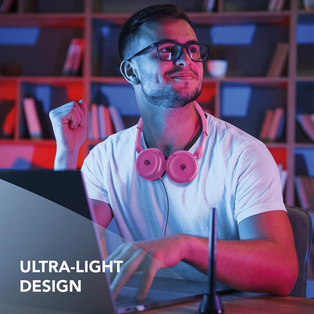 Immagine del prodotto CELLULARLINE - Cuffie a padiglione chiuso MUSICSOUNDFULLCP-Rosa