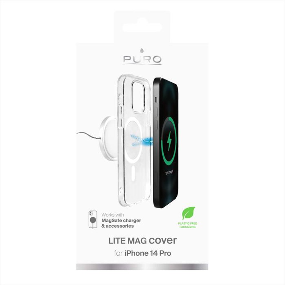 Immagine del prodotto PURO - Cover LITE MAG IPC14P61LITEMAGTR per iPhone 14 Pro-Trasparente