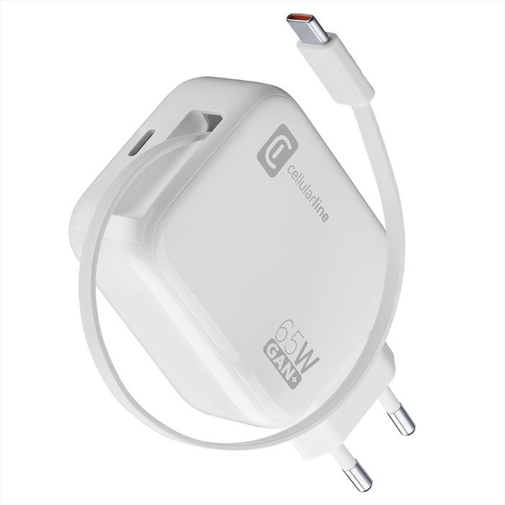 Immagine del prodotto CELLULARLINE - RETRACTABLE POWER 65W-Bianco
