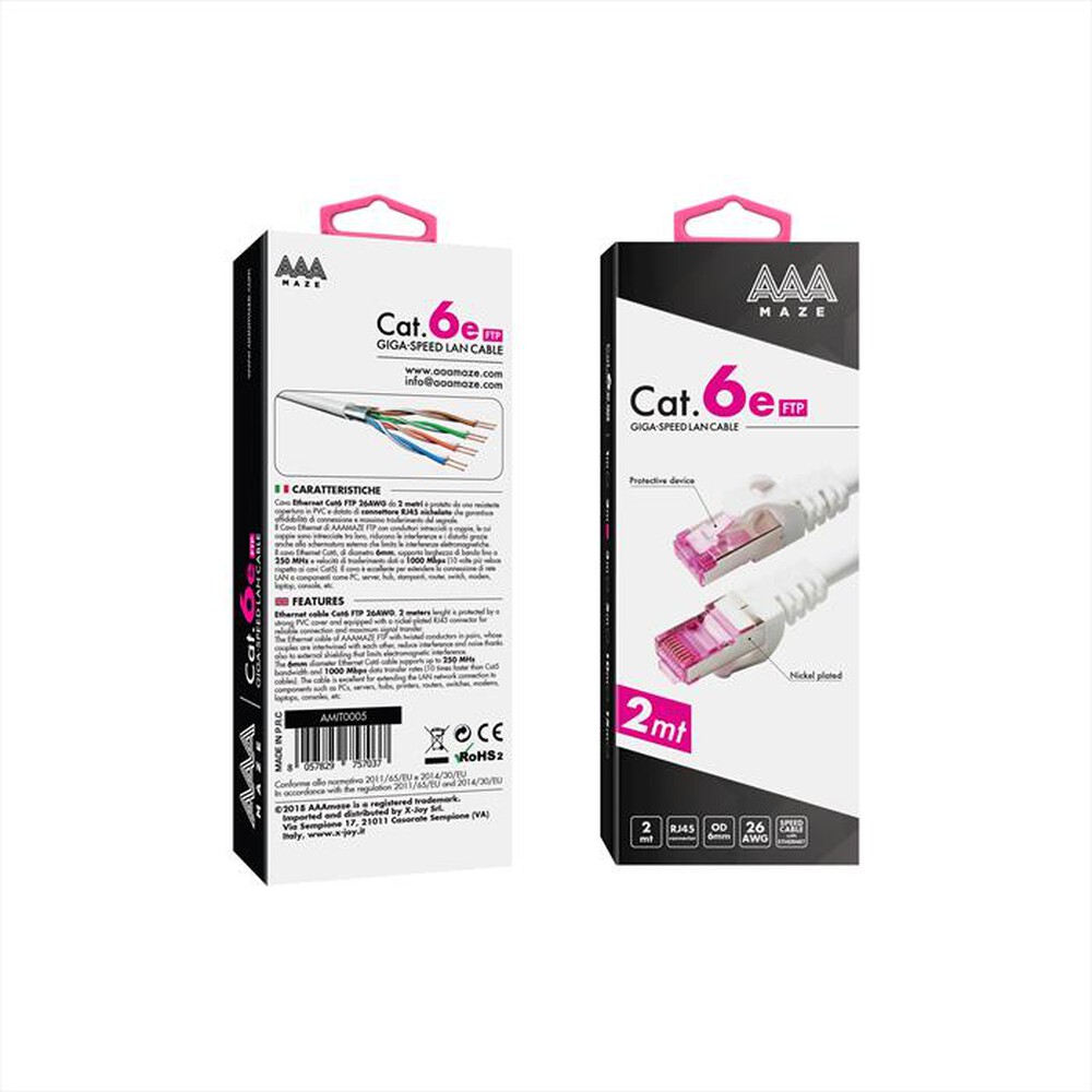 "AAAMAZE - LAN CABLE CAT 6E 2M"