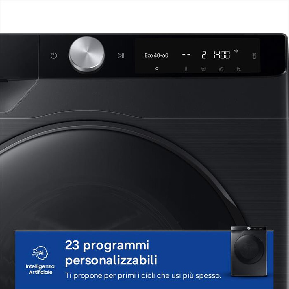 Immagine del prodotto SAMSUNG - Lavasciuga WD90DG6G94BBU3 9/5KG Classe A-nera con obl&ograve; e display nero