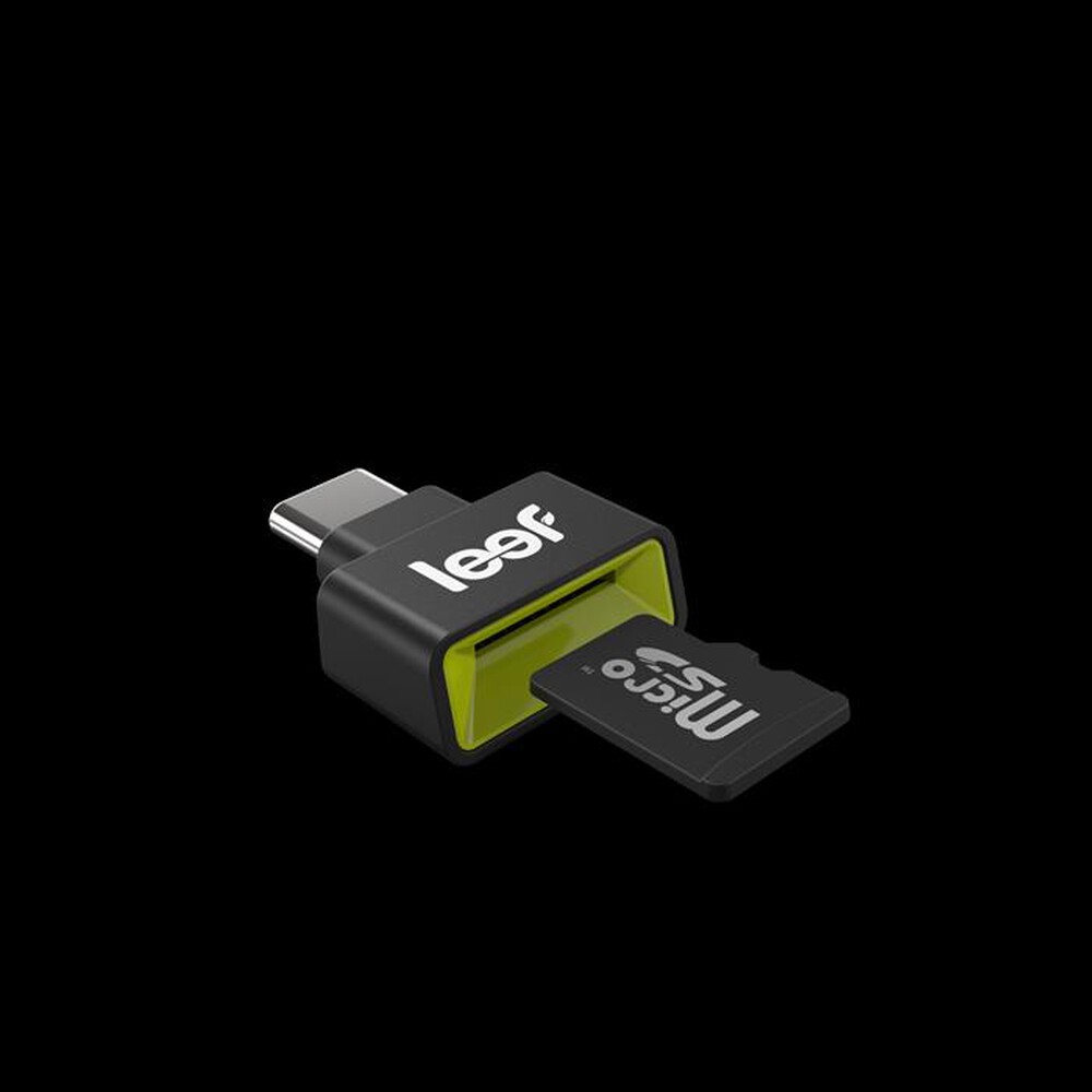 "LEEF - ACCESS-C MICROSD-Nero/Verde"