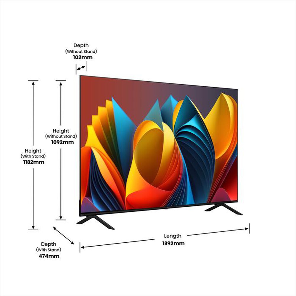 "HISENSE - Smart TV Q-LED UHD 4K 85\" 85E79NQ-NERO"