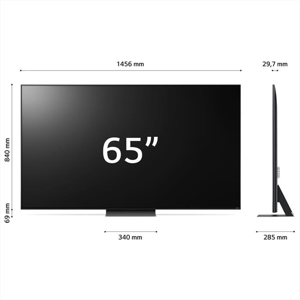 "LG - Smart TV MINI LED UHD 4K 65\" 65QNED826RE-Nero"