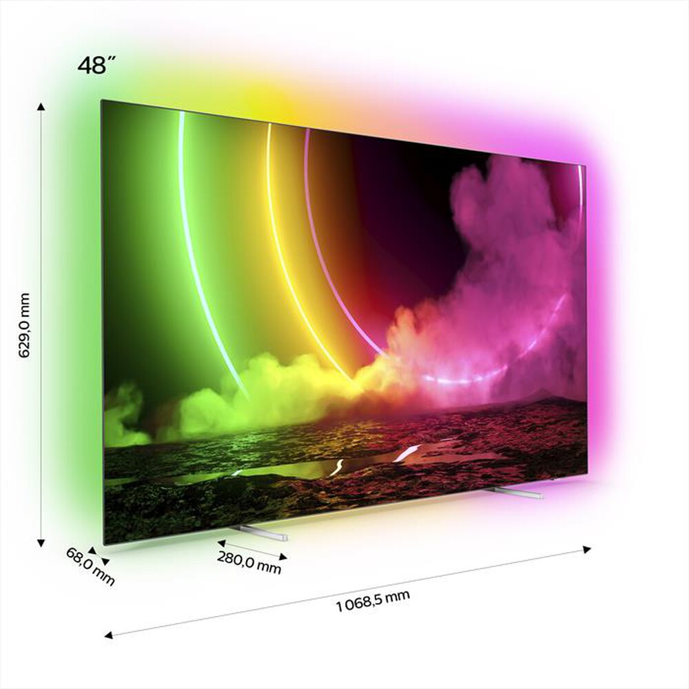 "PHILIPS - Ambilight Smart TV OLED 4K 48\" 48OLED806/12-Black"