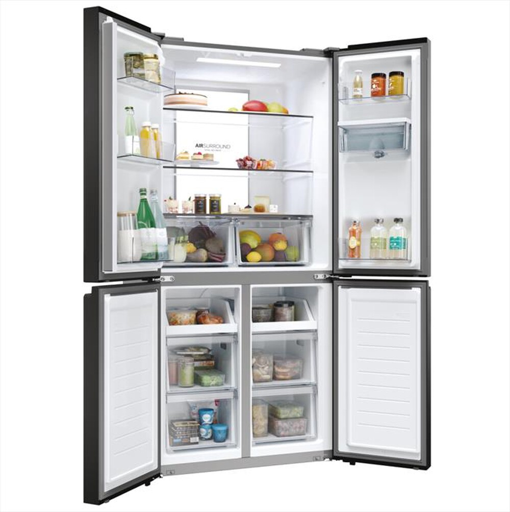 "HAIER - Frigorifero 4 porte HCR7818DWPT Classe D 467 lt-Black"