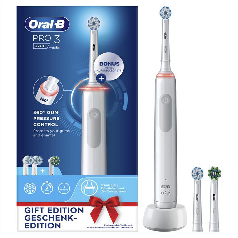 "ORAL-B - Spazzolino elettrico PRO 3 3700-Bianco"