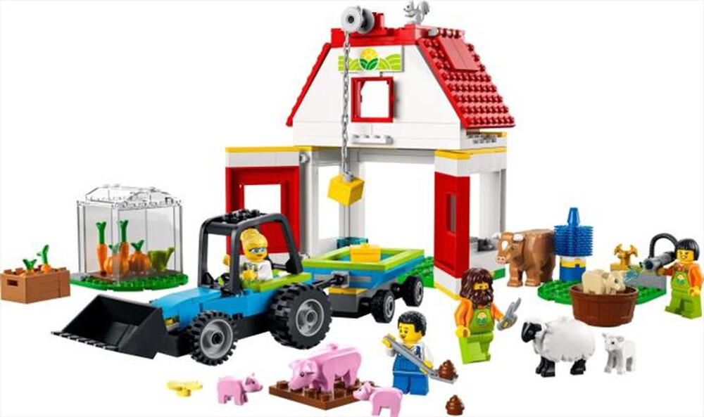 "LEGO - CITY FIENILE E ANIMALI DA FATTORIA - 60346-Multico"