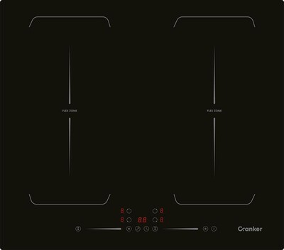 CRANKER - Piano cottura elettrico CR-PI400FLEXY 56 cm-NERO