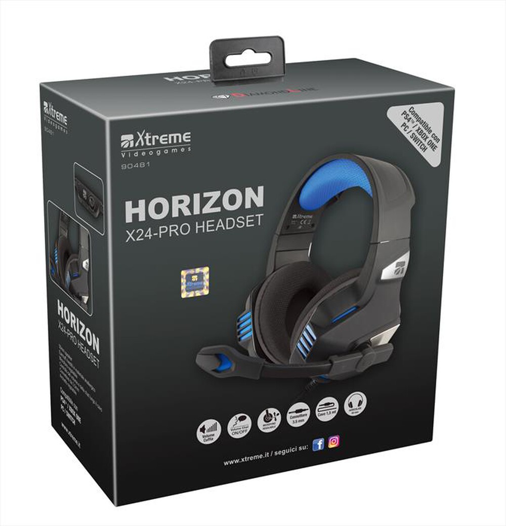 "XTREME - HORIZON X24-PRO HEADPHONE-NERO"