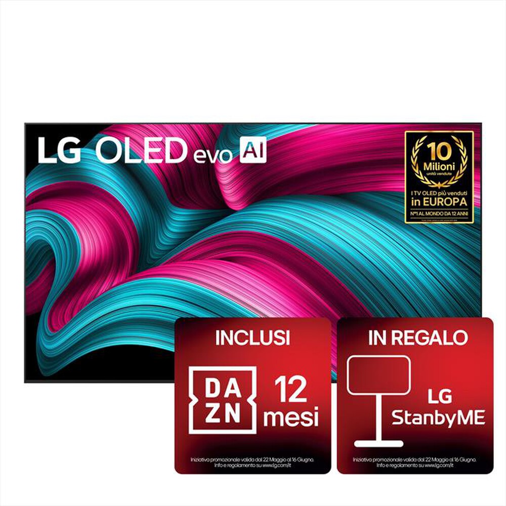 Immagine del prodotto LG - Smart TV OLED UHD 4K 83" EVO AI C5 OLED83C54LA-Charcoal Black